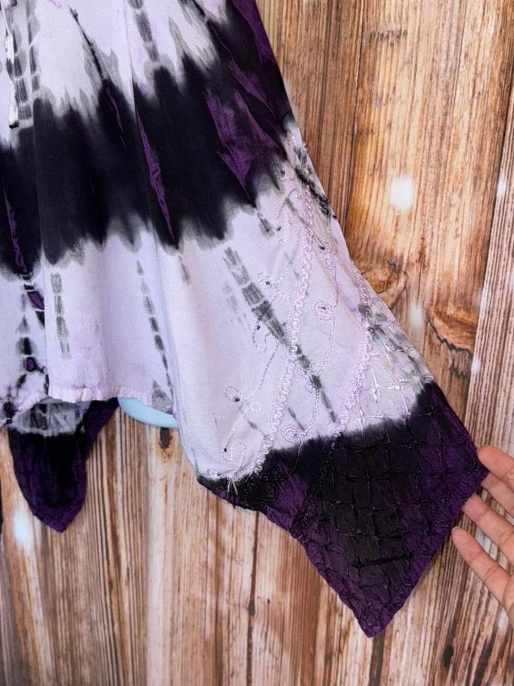 L.S.I. Purple Tie-Dye Boho Fairy Tank Top - Picture 4 of 11